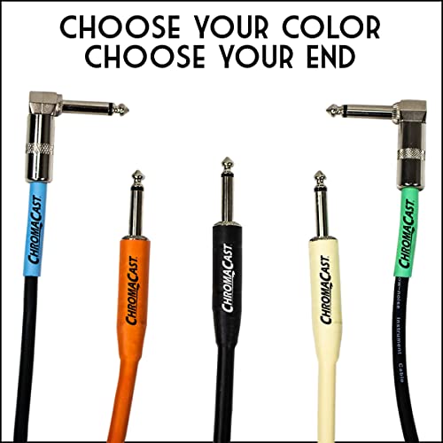 ChromaCast Pro Series Cables CC-PSCBLSS-10DBL Daphne Blue 10' Pro Series Instrument Cable, Straight - Straight