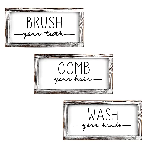3 Pcs Bathroom Wood Sign - image 9