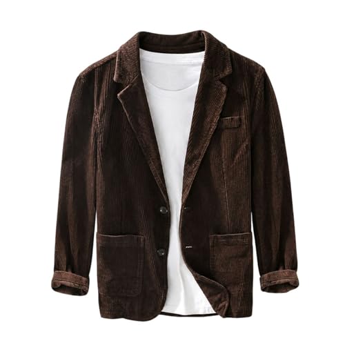 Blazer coton côtelé homme idéal pour le travail et la vie quotidienne
