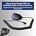 Kenwood KMC-21 Shoulder Mounted Walkie Talkie Two Way Radio Speaker with Microphone, for Kenwood ProTalk and FreeTalk Radio, 2 Pin Connector