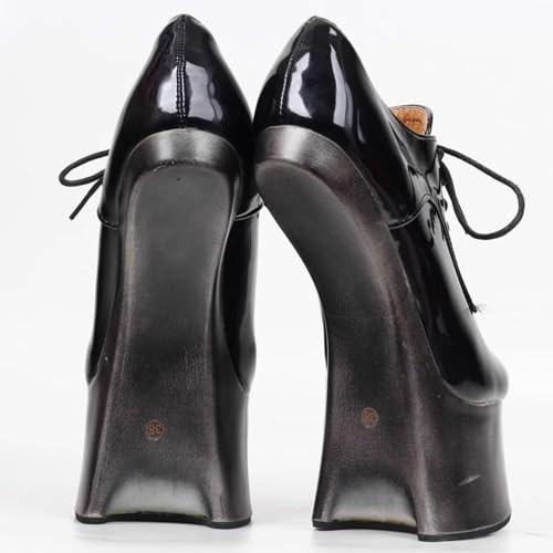 High Heels 18cm Heelless Waterproof Platform Lace Up3