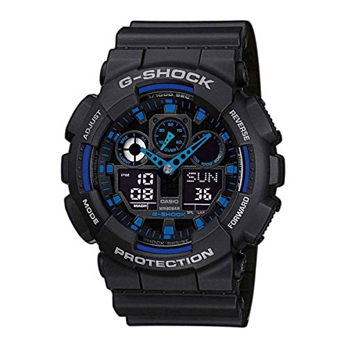 Cronometro Casio Orologio G-SHOCK Original GA-100-1A2ER per Uomo, Sportivo, Cronografo, Resistente all\'Acqua 200 Metri