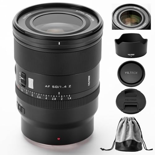 Image of VILTROX 50mm F1.4 Pro Z Full Frame Lens for Nikon Z, Auto Focus Standard Prime Lens with Large Aperture & HyperVCM Motor for Nikon Z-Mount Z30 Z50 Z50II Z5 Z5II Z6II Z6III Z7II Z8 Z9 ZFC ZF ZR Z6 Z7