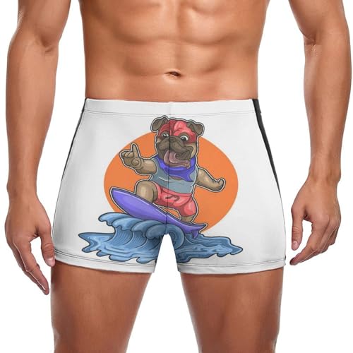 Maillot de bain slip homme carlin surf swimming trunks boxer natation mer