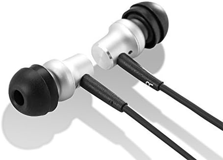 HIFIMAN RE400i V2 earphones with silver housing and black ear tips