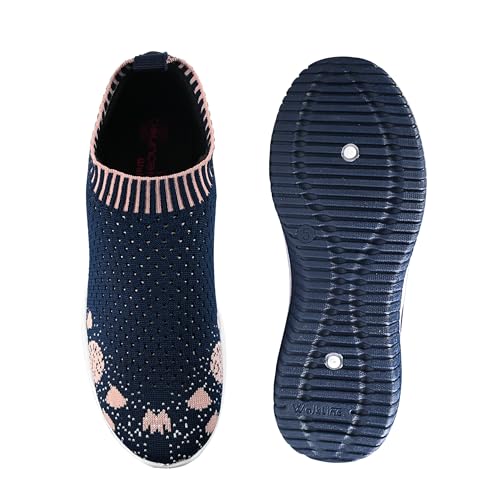 Image of WalkLine GK Gym Shoes for Women Casuals for Women | Everyday Basic Sneakers for Women | Comfortable & Lightweight, Running Sneaker for Ladies & Girls Extra Comfortable Sole