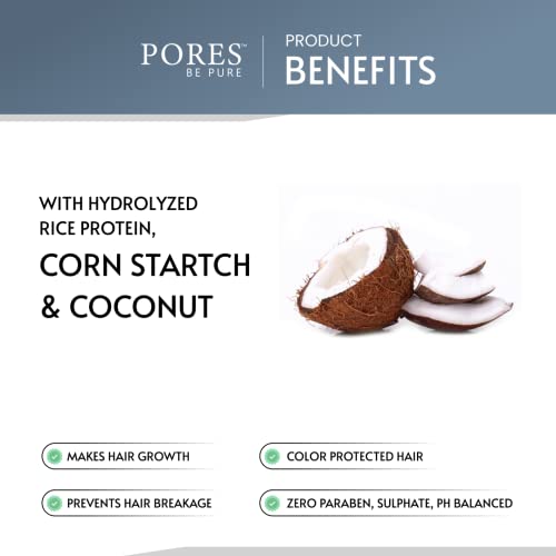 Image of Rice Water Shampoo & Conditioner Combo | With Rice Protein, Corn Starch, Coconut & Tea Tree | For Men & Women | Repairs Dry & Damaged Hair | Sulfate & Paraben Free - (250 ml X 2)