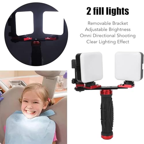 Luz de fotografía dental, luz LED profesional de relleno para cámara oral, video fotográfico en odontología