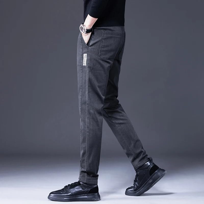 Men's Business Slim Pants Autumn Elastic Casual Trousers Male4