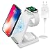 Produktbild Wireless Charger 3 in 1, 2022 Iduktive Kabellose Ladestation Qi Ladegerät mit 18W QC 3,0 Stecker für iPhon.e 14/13/12/11 ProMax/XS MAX/XR/X/8/App.le Watch 8/7/6/5/4/3/2/Air.pods und Qi-fähige Handy