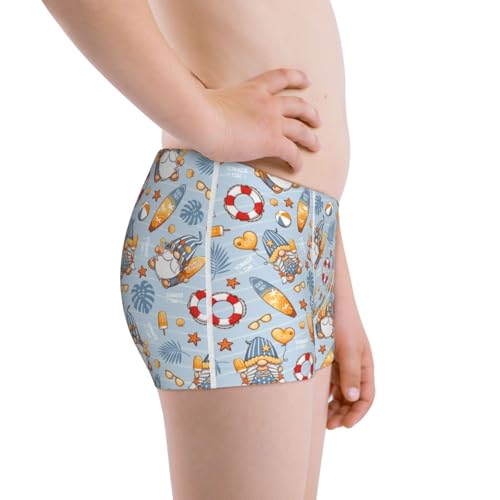Boys' Cotton Boxer Brief Soft Underwear-Summer Time With Gnome2