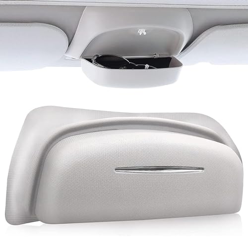 NALSA Car Glasses Cases for Ford Focus MK4 2022, ABS Sunglasses Holder Sun Visor Eyeglasses Storage Box Organizer Multifunctional Auto Interior Accessories