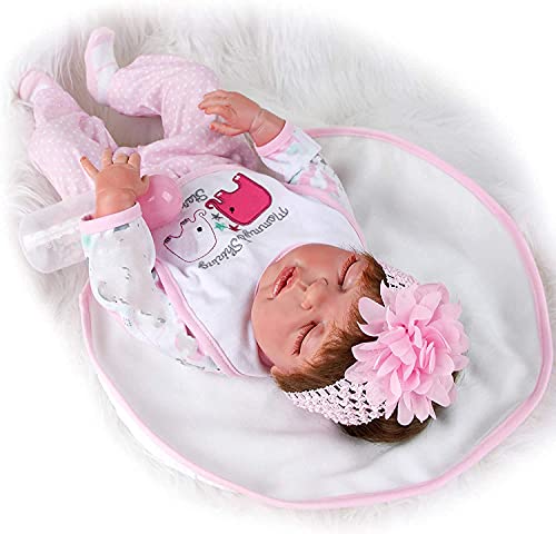 ZIYIUI Lebensecht Reborn Puppen 57 cm 23 Zoll Ganzkörper silikon Vinyl Baby Reborn Simulation Neugeborenes Baby… – Bild 4