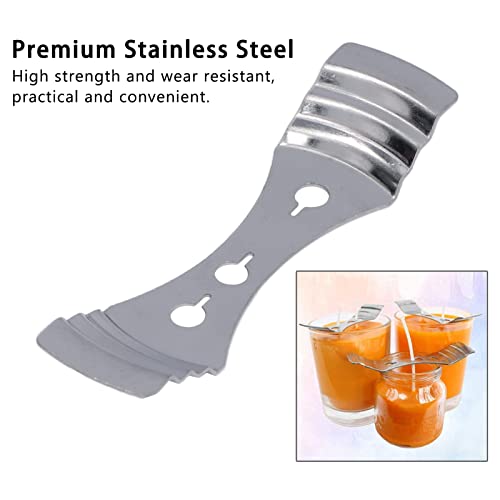 Kuikui Candle Wick Holder - Perfect For Diy Candle Making With 3 Centering Holes, Premium Stainless Steel, Compact Design, 20-Piece Set, And Exquisite Workmanship #TOP2
