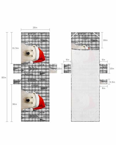 Christmas Bear Beach Lounge Chair Towel Cover, Soft Chaise Lounge Towel with Side Pockets Patio Pool Chairs Cover for Beach/Pool Sunbathing 29x85 Xmas Tree Winter Snowflake Black Plaid