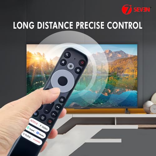 Image of 7SEVEN Compatible with TCL Google TV Non Voice Remote RC902V Fmr1 Fmr4 Fmr5 Fmr6 Fmr7 Fmr9 Model's Fit for QLED UHD FHD OLED Smart 4K Television - Match Keys Exactly with Existing Remote Controller