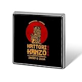 ピンバッジ 服部半蔵 ブローチ 徽章 ボタンブローチ 缶バッジ 合金製 襟章 アクセサリー 正方形 お洒落 軽量 人気