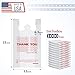 Thank You Plastic Bags1000 Count White With Handle 4 Gallon (11.5