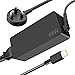 65W USB C Laptop Charger for Lenovo ThinkPad Yoga T14 T14s T15 T480 T480s T490 T490s T580 T590 L13 E15 Thinkbook 13s 14 14s 15 G2 Chromebook C330 S330 100e 500e 300e AC Adapter Power Supply UK Cord