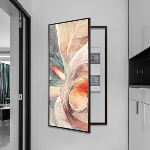 Decorative Fuse Box Cover Cabinet, Creative Removable Electric Meter Box Panel, Stylish Breaker Box Art Cover for Home Decor (15.7" x 31.5")