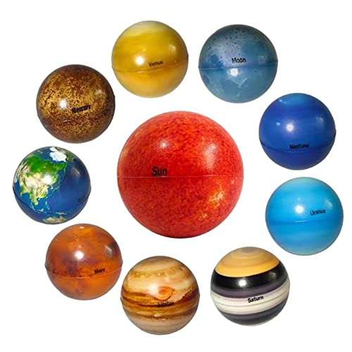 Image of VELURA 10Pcs Solar System Galaxy Planets for Kids Toys Party Favors Table Decor|10x Planets Ball| Other Science & Nature Toys| Science & Nature | Educational |Toys & Hobbies