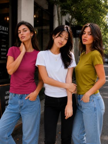 Image of London Hills tops for woman | tshirt for woman | t shirt for womans| tops for women western | western tops for woman's | women t shirt | women tees | gym tshirt for women workout | t shirts Round Neck
