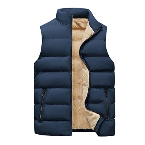 Gilet en polaire veste automne hiver homme grande taille XXXXXL ample bleu