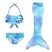 Hejin Cola de Sirena con ala Ideal para Nadar para Niños, A6,150