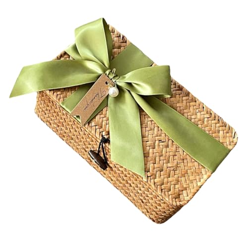 SOLUSTRE Cesta Tejida De Almacenamiento De Algas Marinas Caja Decorativa Para Resistente Al Desgaste Para Pan Pastoral