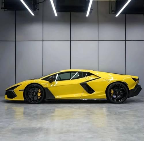 Image of HOME13 Yellow Vinyl Shine Car Wrap Sheet Sticker and Decal Roll Film Sticker Decal (12 x 200, Yellow Glossy Wrap)