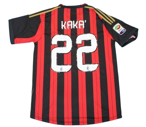 Kaka Retro Jersey CAMISTE 2013-2014 Full Patch RED&Black Color (L)