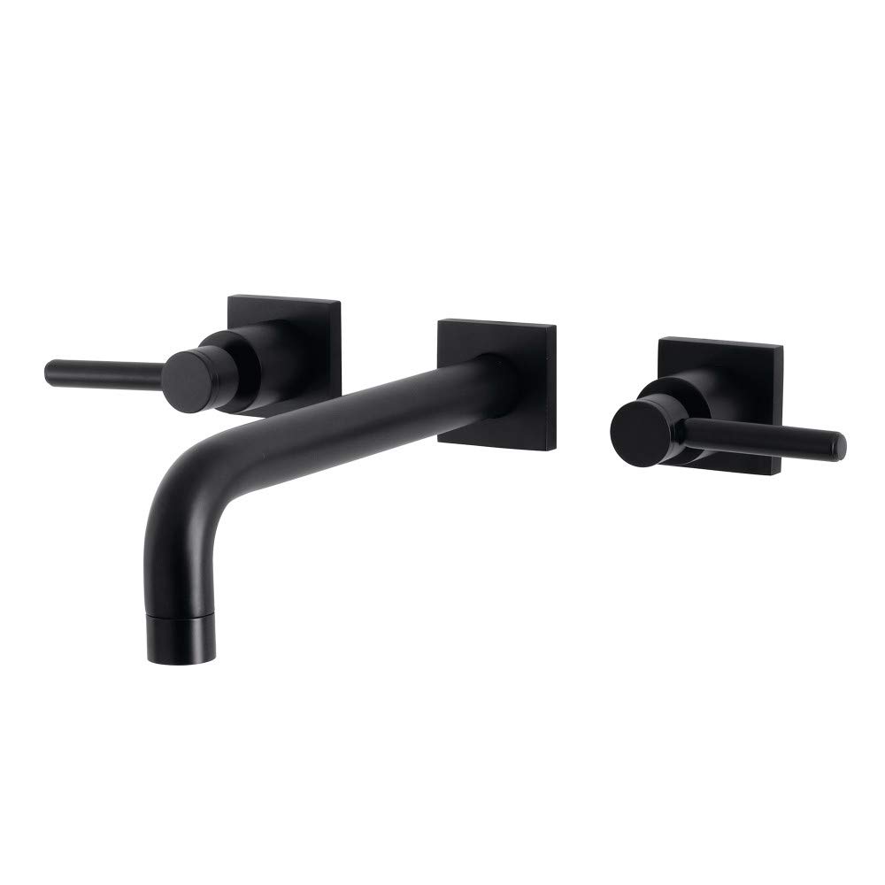 Robinet de baignoire Kingston Brass KS6020DL Concord noir mat pour salle de bain moderne
