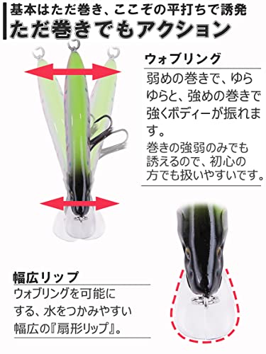 Contyu トラウト ルアー 5個 セット 渓流 シンキング フラット ミノー 50mm 4.3g (50mm/4.3g, カラーA(5個セット)) 4枚目