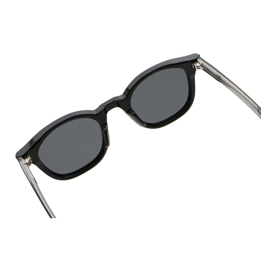 Gafas de sol polarizadas de moda para mujer, gafas de sol cuadradas unisex de acetato, color verde y gris, con protección UV400 para hombre