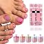 5 Colored French Tips Press On Toenails 150pcs