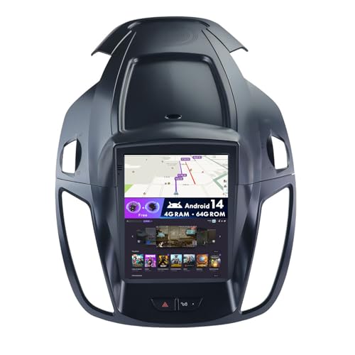 MISONDA [4G+64G] Autoradio Double DIN Android 14 pour Ford Kuga/Escape et C-Max (2013-2017) CarPlay, DSP, Caméra+MIC, Commandes au Volant, RDS, 4G, Wi-FI, Dab, Bluetooth 5.0, écran IPS 9,7 Pouces