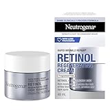 Neutrogena Anti Aging Retinol Face Cream with Hyaluronic Acid, Rapid Wrinkle Repair Regenerating Moisturizer, Fragrance Free, Paraben Free, Oil Free, 48mL