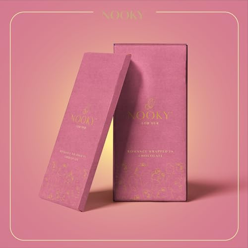 InstaEats Nooky Dark Chocolate Bars For Her|Luxurious Dark Chocolate For Uplifting Mood|Best Gift For Her (Pack Of 1),58 Gram