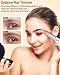 Eyebrow & Facial Hair Removal for Women: 2 in 1 Rechargeable Eyebrow Trimmer & Face Shaver, Painless Electric Facial Eye brow Razors Epilator with Built-in LED Light -Perfect for Face, Lips & Body