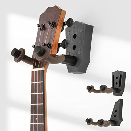 MuzcYM Support mural pour guitare acoustique en forme de tête de guitare ABS Base imitation ébène - Les Beatles, Paul McCartney, John Lennon, RIngo Starr, George Harrison MuzcYM Support mural pour guitare acoustique en forme de tête de guitare ABS Base imitation ébène