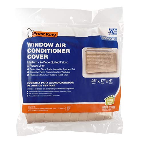 Frost King AC9H Indoor Quilted 2-Piece Standard Air Conditioner Cover 25