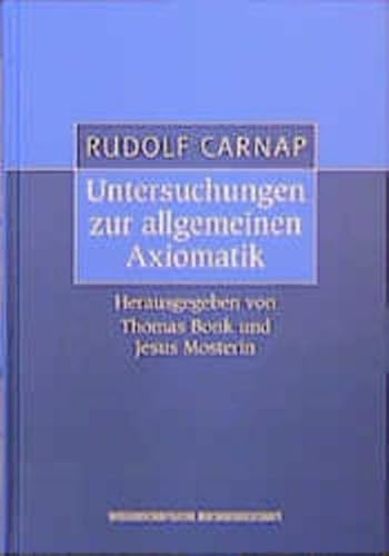 Untersuchungen zur allgemeinen Axiomatik