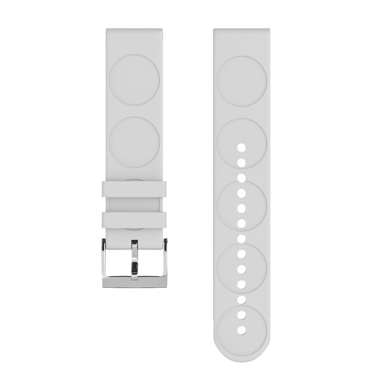 HABITZ Miękki silikonowy pasek do zegarka kompatybilny for opaską Suunto 3 kompatybilny for paskiem do zegarka Garmin Vivoactive 3 20mm kompatybilny for bransoletką Samsung Galaxy 42mm (Color : Wit)