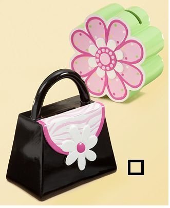 First Impressions Baby Girl Novelty Bank - Purse