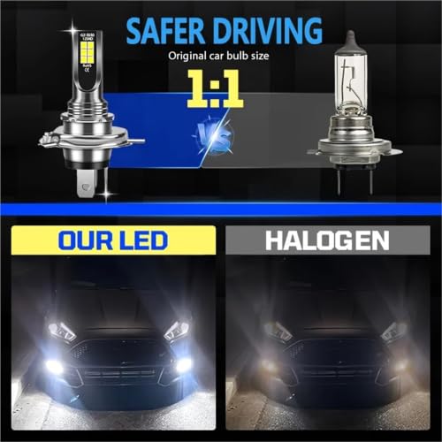 Solución poca luz faros bombilla H4 LED 4