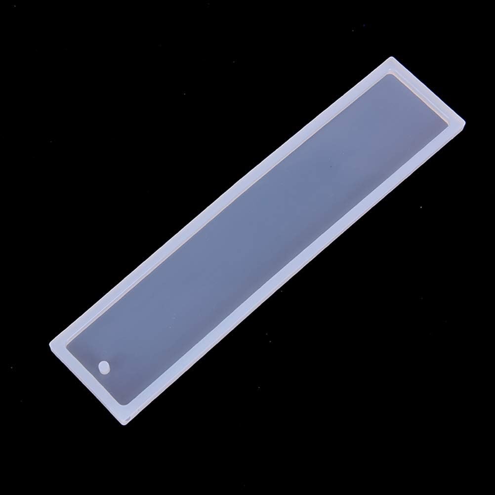 Warmshine 8 Pack Rectangle Silicone Bookmark Mold DIY Making Epoxy Resin Jewelry DIY Craft Mould, 5.5Inch
