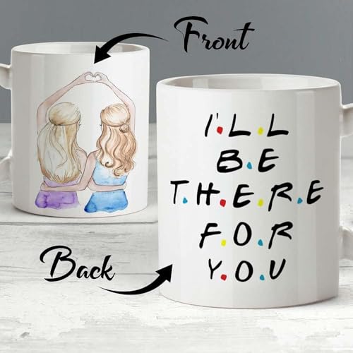 Image of Funny Bestie with Friendship Quotes Printed 325 ml Ceramic Coffee Mug /Tea Cup Gift for Girls, Best Friends, Sister Mom, Wife, Girlfriend 325 ml (Best Friend-10)