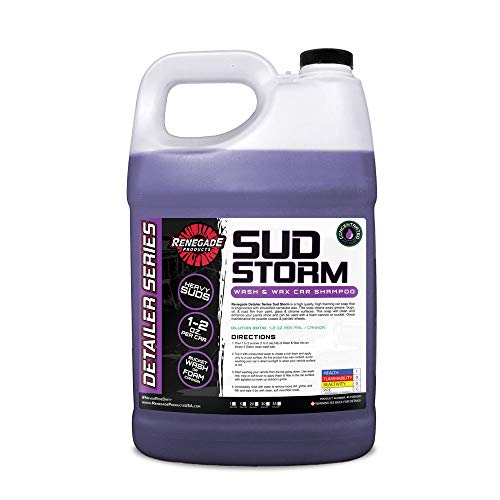 Jabón con cera Wash & Wax Sud Storm para detalles y cuidado de autos 1 Gal miniatura 1