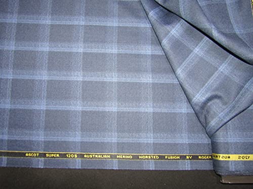 Tissu en laine bleu marine Roger | Textile 147cm Les Tissus