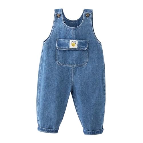 Salopette en denim pour tout-petit pantalon jeans bébé garçon fille souple